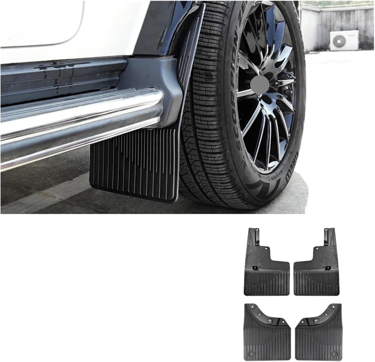 Compatible For Benz G-Class G350 G500 G63 2019-2024 Mud Flaps Mudguard Car Fenders Mud Flaps Splash Guards Protector Accessories(Front A Rear Fender)