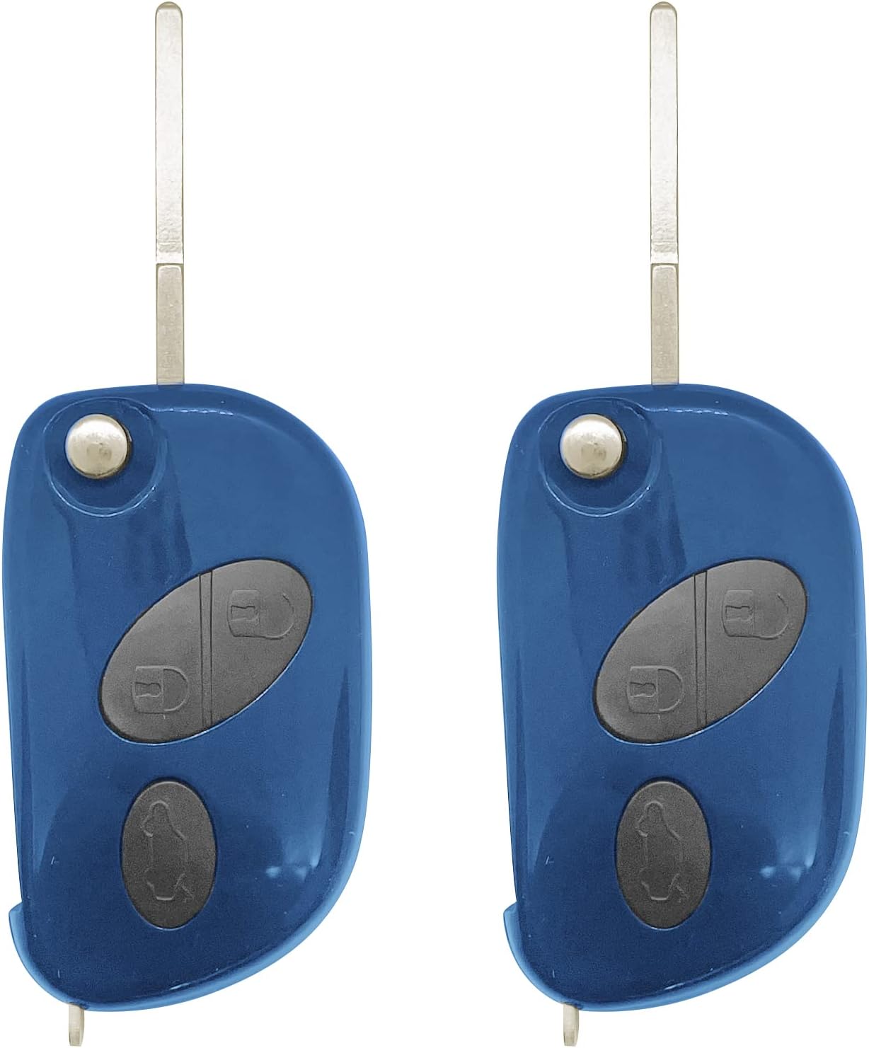 AutoKeyMax Flip Car Key Fob Replacement for 2005 - 2011 Maserati GranTurismo Quattroporte Remote Fccid:RX2TRF937 (2)