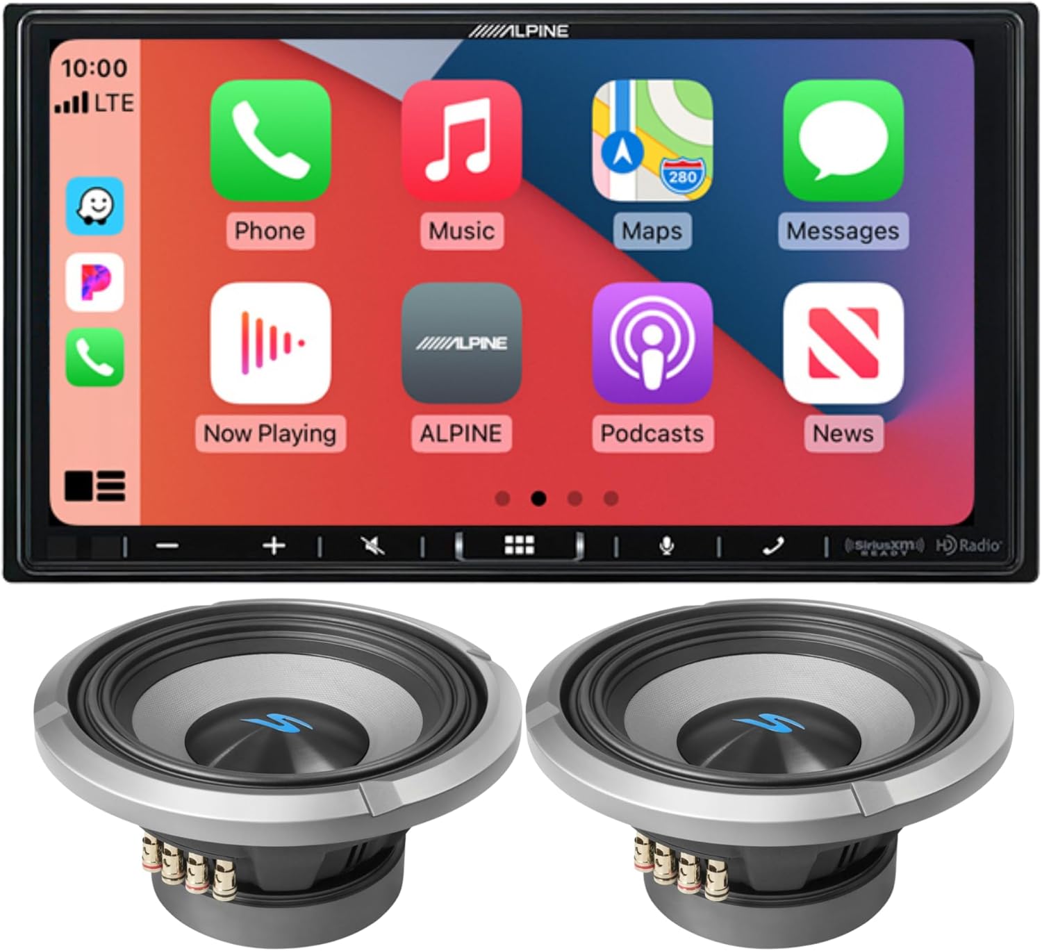 Alpine iLX-407 & A Pair of S2-W10D4 Premium Car Audio Bundle (SKU: iLX407-S2W10D4) – 7