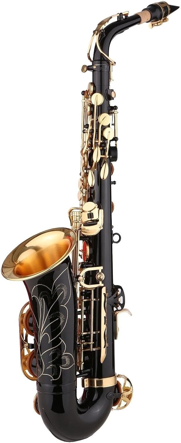 Saxophone Black Paint E-flat Sax Brass Eb Alto Saxophone Alto Sax With Mouthpiece Wind Instrument Musical Instruments
