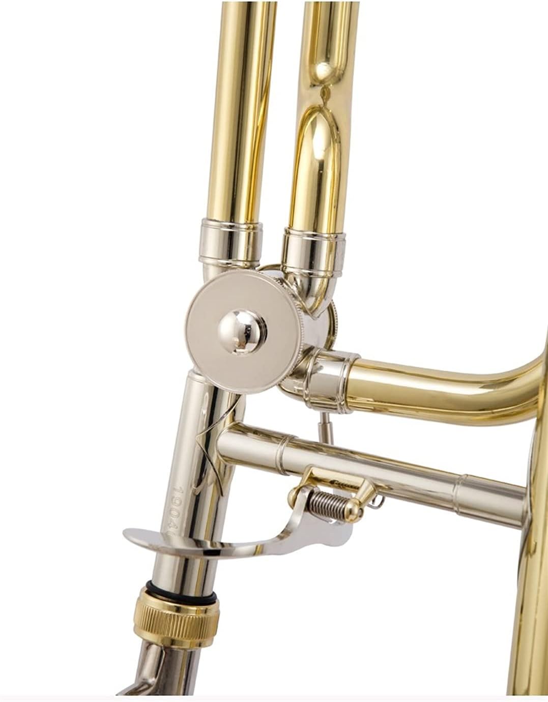 Student Trombone Tune Trombone B-F and Lacquered Gold-Plated Nickel-Plated Copper-Nickel Telescopic Tube Trombone Kit