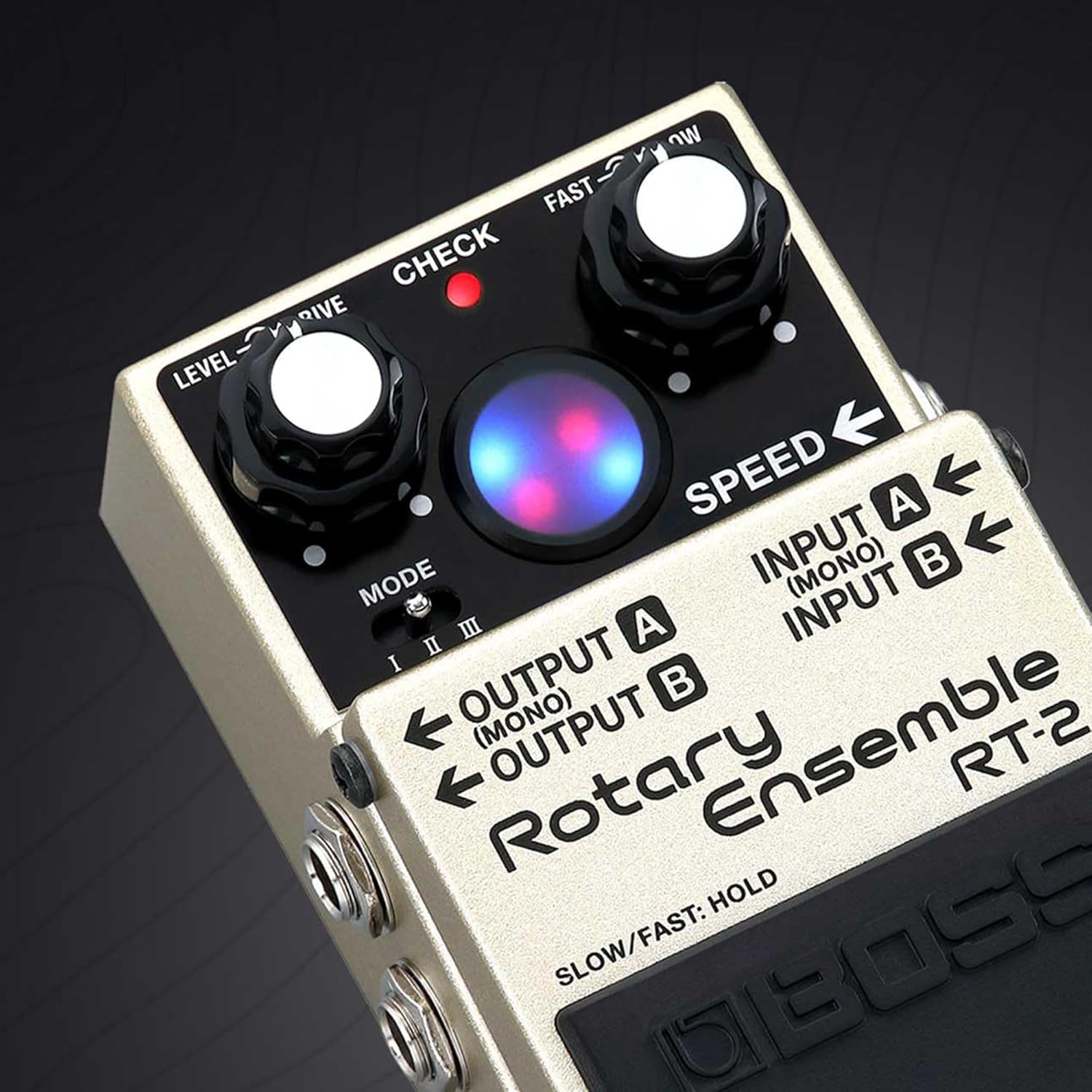 Boss RT-2 Rotary Ensemble Guitar Effects Bundle with Instrument Cable, Patch Cable, Picks, and Austin Bazaar Polishing Cloth