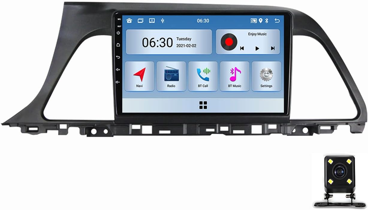 Double Din Car Stereo 9 Inch Touchscreen for Hyundai Sonata 7 LF 2015~2018 Compatible with Carplay/Auto/Mirror Link, Car Stereo with Bluetooth MP5 Player, Backup Camera, FM Car Radio