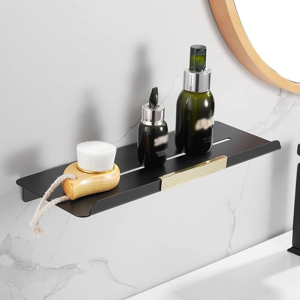 Shower Caddy Matte Black Bathroom Shelf, Shower Rack Storage Shelves, Shampoo Cosmetic Rack Holder, Wall Mount Bathroom Organization Bathroom Organizer (Color : Type A)