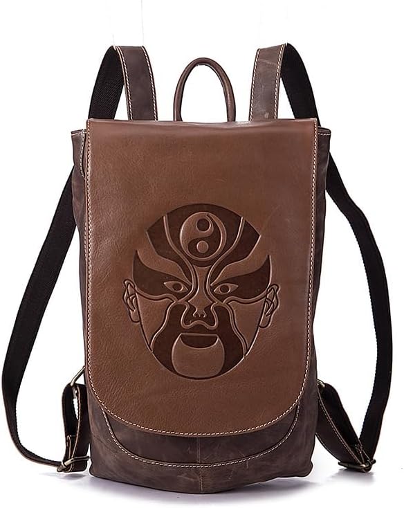 Genuine Leather Backpack for Women Soft Fashion Backpack Purse Elegant Daypack Gift Box (Black)