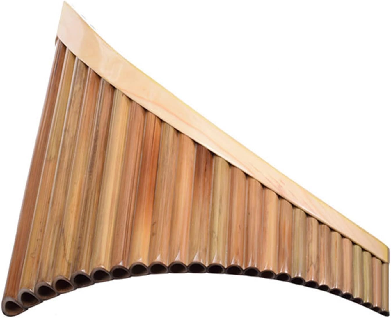 PanPipes Woodwind Instrument 25-Pipe Professional Playing Pan Flute Bitter Bamboo G/C Pai Xiao