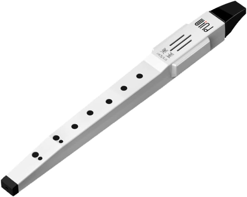 Mini Digital Wind Instrument Electronic Wind instrument with Built-in Battery Charging Mode for Imitation of various musical instrument sounds (White)