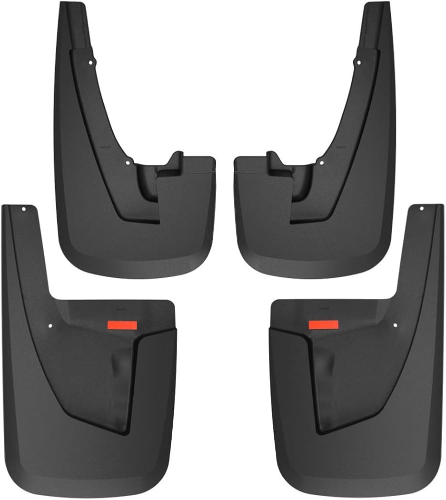 Husky Liners — Front & Rear Mud Guards | Fits 2019-2024 Ram 2500, Ram 3500 (Without Fender Flares & Excludes Dually, Front & Rear - Black, 4 Pc | 58046