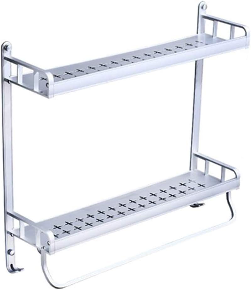 Shower Shelf,Bathroom Corner Shelf，Shower Rack Basketerddcbb Bathroom Storage,2 Tier Wall Mount Bathroom Shelf Organizer with Hooks Shower Shelf Basket Caddy Storage for Bathroom Bedroom Kitchen (Size