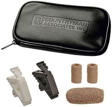 Countryman E6 Unidirectional EarSet Microphone | E6DW5L1SL with 1-mm Cable for Shure/Carvin/JTS/Trantec Transmitters (Light Beige)