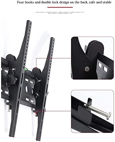 tv mounts Stands Tv Mount Tilt TV Wall Mount Fixed TV Wall Bracket Universal TV Stand for Most 14-32 Inch TV Cabinet Max 200x200mm Up to 25kg Spirit Level,Black-45x42cm