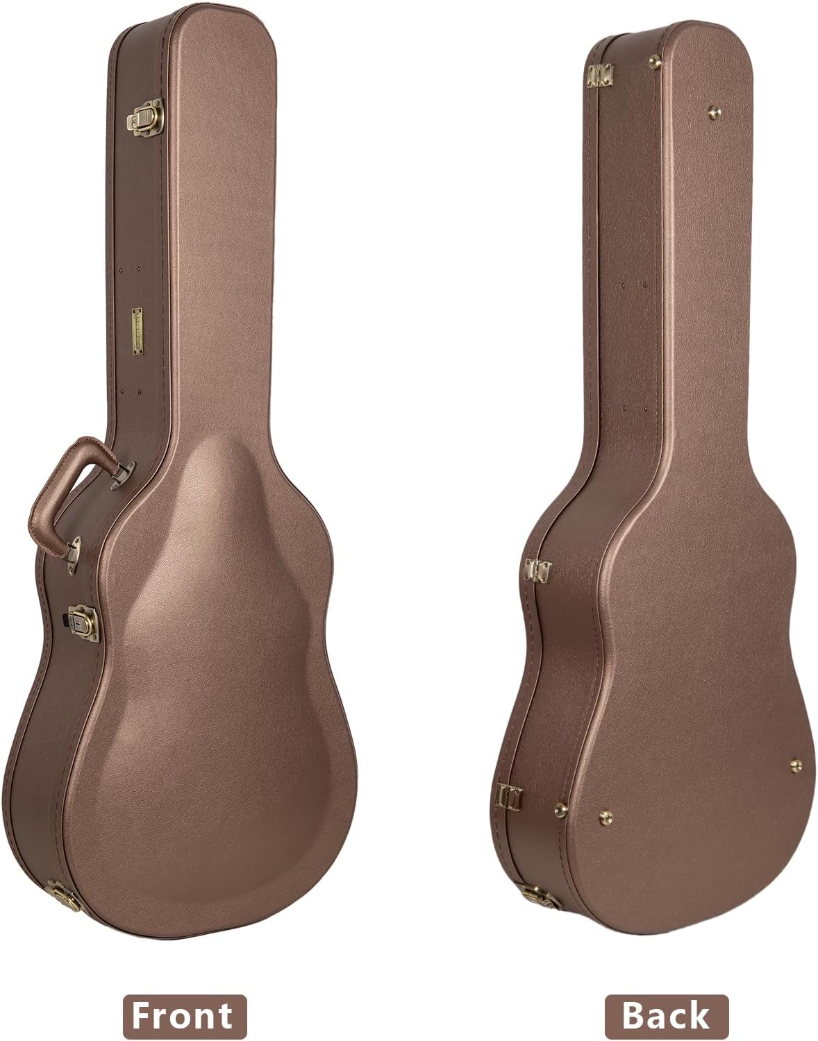 Crossrock Wooden Dreadnought Acoustic Guitar Case for Gibson J-45 / Martin D-Style | Chocolate Brown Finish, Burgundy Velvet Interior & Lock – Designer Series(CRW520DCB)