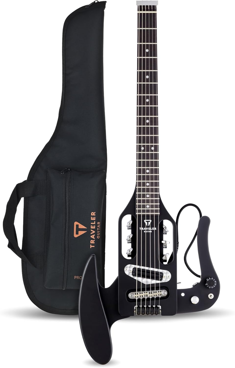 Traveler Guitar Acoustic Guitar 6 String Pro-Series Mod-X (Matte Black), Right, (PSM BKM)