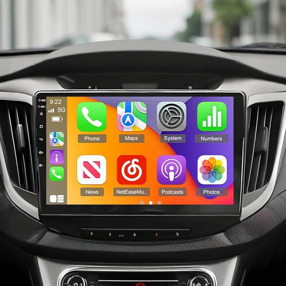 Car Stereo for Hyundai Creta ix25 2015-2019 with Wireless Carplay&Android Auto,10 Inch Touchscreen Bluetooth Car Radio with GPS, WiFi, FM Radio,Backup Camera,SWC,MIC-2+32G