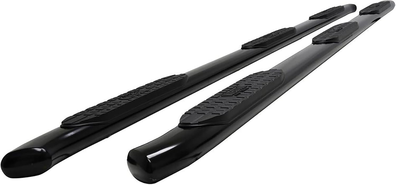 Westin 21-534345 PRO TRAXX 5 Oval Wheel to Wheel Nerf Bars fits 2019-2025 Ram 2500 3500 Crew Cab 8' Bed (Exc Dually) Black Pair
