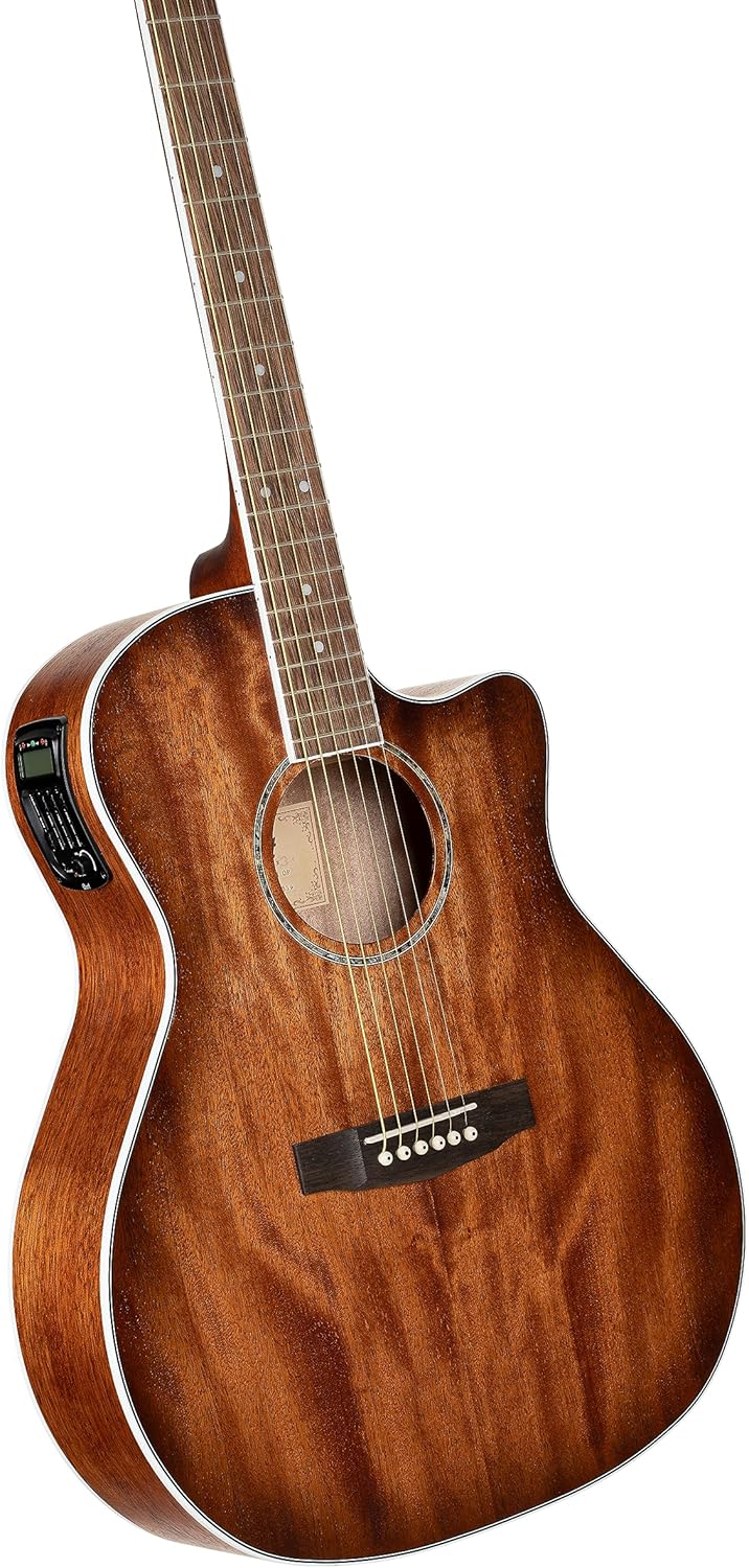 Cort Grand Regal Series GA-MEDX Acoustic-Electric Guitar, Open Pore