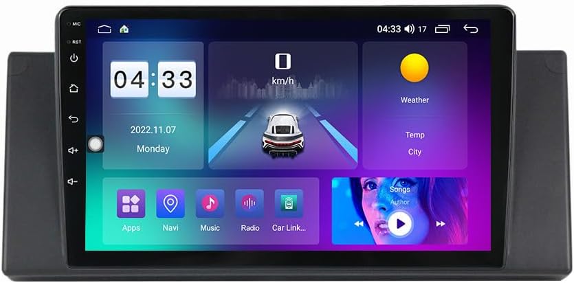 Android Car Stereo for BMW E53 1999-2006,9 inch IPS Touchscreen with Upgrade Wireless CarPlay & Android Auto,WiFi/GPS,Support SWC and Subwoofer,8-Core 8G+256G
