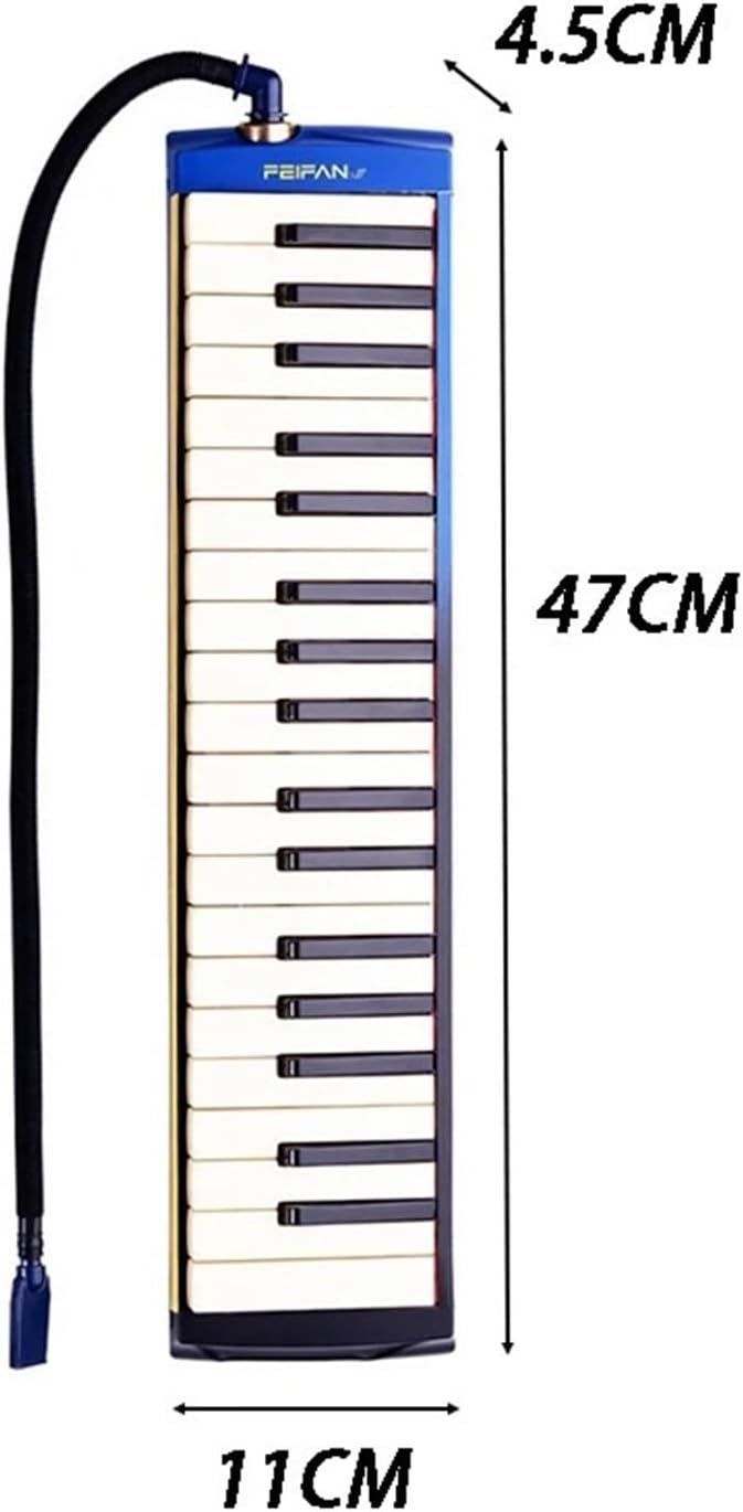 Melodica Portable Melodica 37 Keys Children's Musical Keyboard Beginner Melody Tool for Child Music Instruments(37 Key Metal Pipe)
