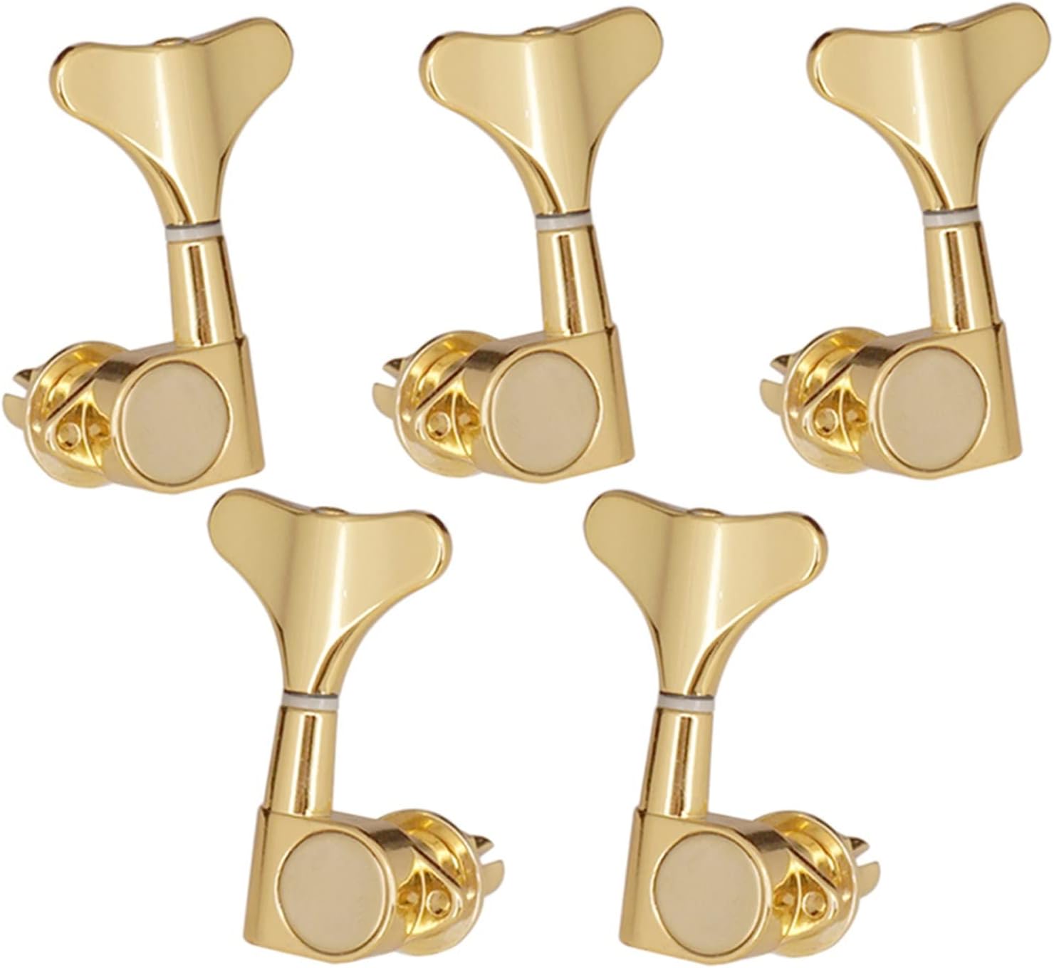 Guitar String Tuning Peg 5 Pieces Zinc Alloy+Iron 3L 2R Bass Closed Tuning Pegs Tuners Machine Heads