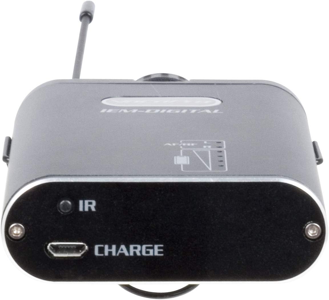 VocoPro IEM-DIGITAL-12 - Professional Digital Stereo/True Dual Mono In-Ear Monitor, Black