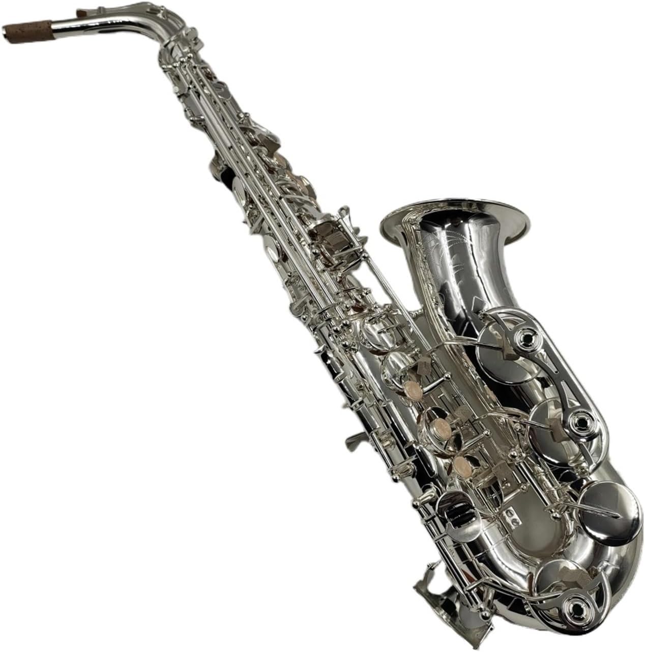 VBDEFRT Woodwind Instruments Alto Saxophone Silver Plated Eb E Professional Musical Instrument With Case