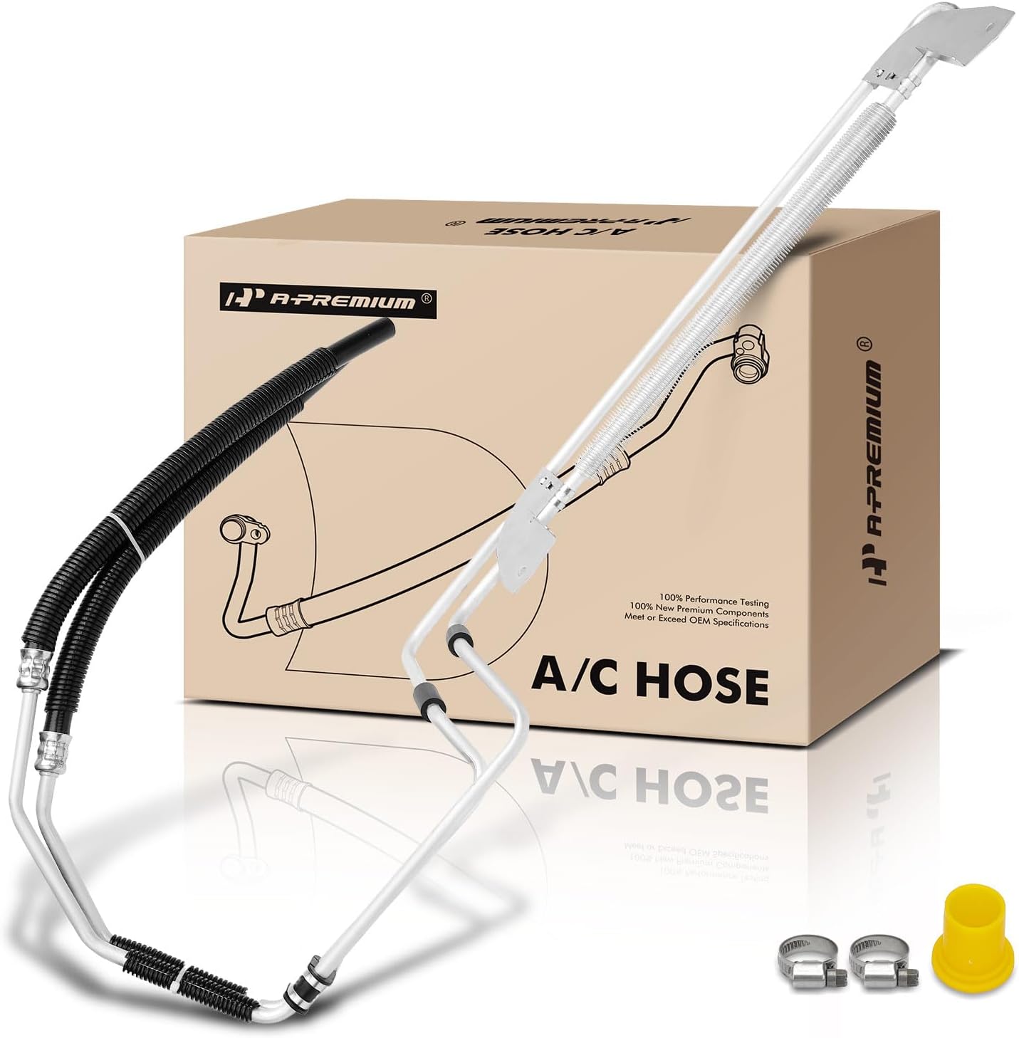 A-Premium Power Steering Cooler Compatible with Chevrolet Silverado 2500 HD 2015-2016, Silverado 3500 HD 2015-2016 & GMC Sierra 2500 HD 2015-2016, Sierra 3500 HD 2015-2016, 6.6L