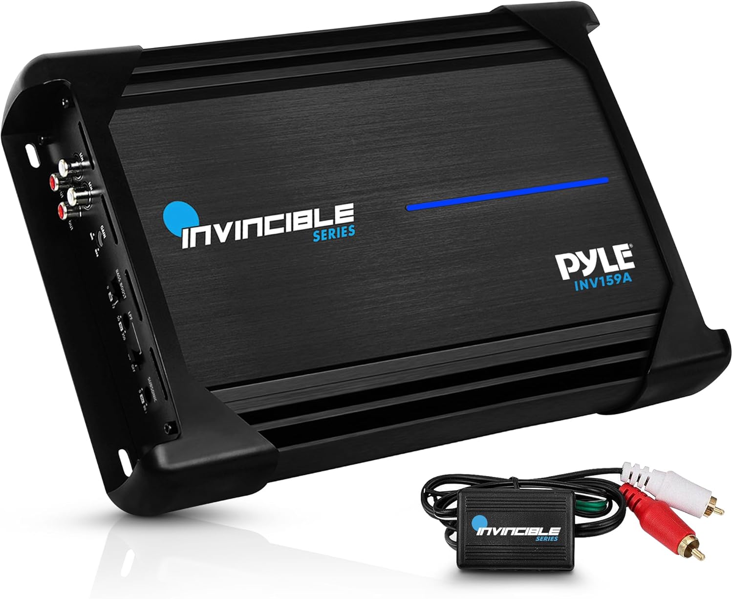 Pyle Amplifier Car Audio, Class AB MOSFET PWM Monoblock Amp Invincible Series, 1 Channel 3000 Watts Max, High-Current Dual Discrete Drive Stages Bass Amp, Advanced Protection Circuitry Car Amplifier