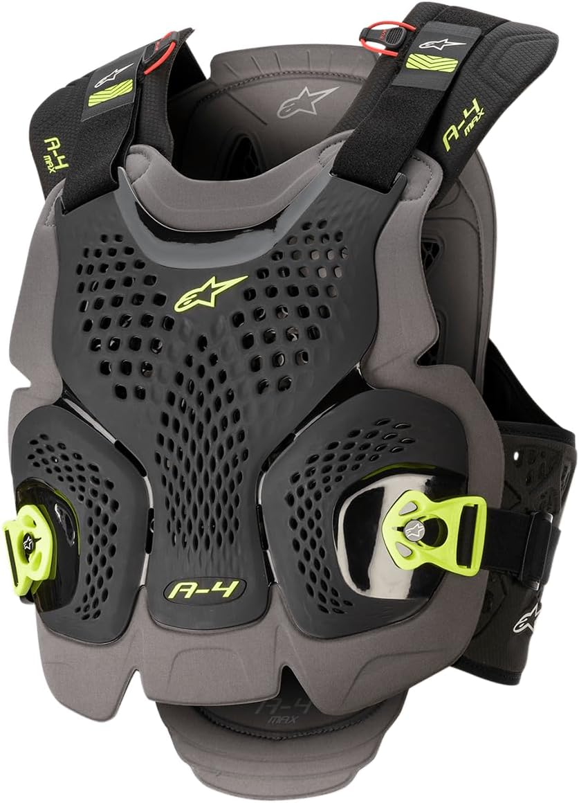Alpinestars A-4 Max Roost Guard, Motocross Off-Road Chest Protector, CE-Certified