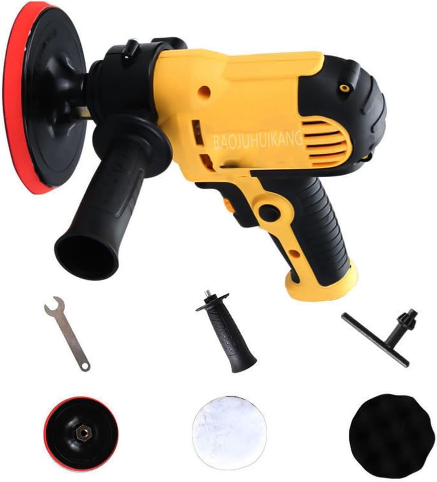 1400W Car Polishers Kit, 125Mm Dual Action Random Orbital Car Polisher, Infinite Speed Regulation Apply to Car Polishing and Waxing