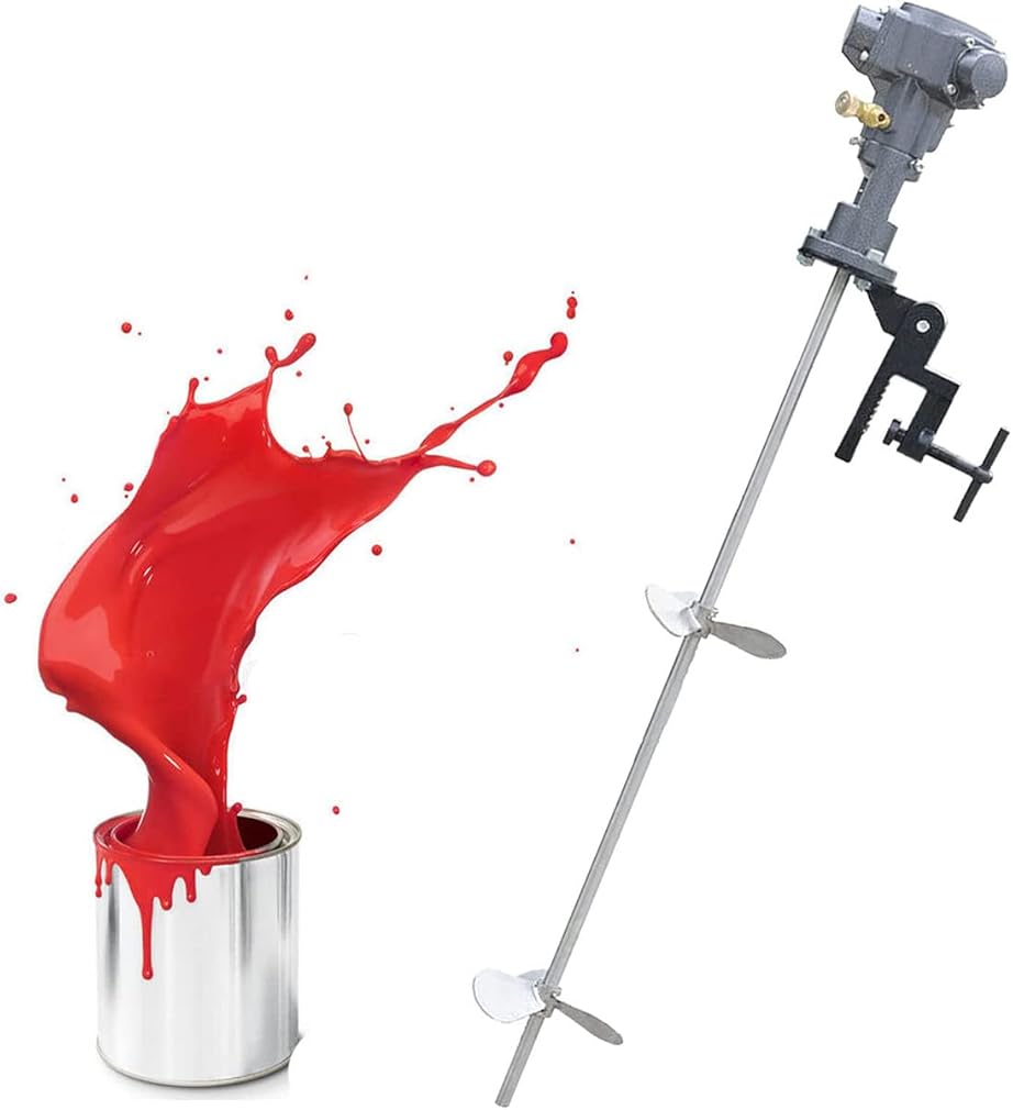 50 Gallon Pneumatic Bracket Mixer, Stainless Steel Automatic Paint Stirring Machine,Tank Barrel Clip Bracket Air Agitator Paint Ink Mix Tool