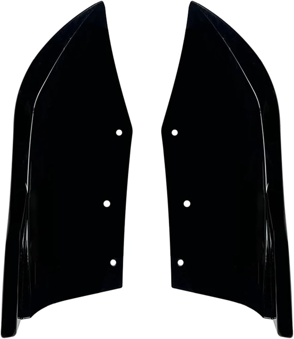 Car Rear Bumper Lower Corner Stickers Spoiler Exterior Guard Decoration Modified Compatible for BMW X4 F26 M Sport 2014-2018 Glossy Black