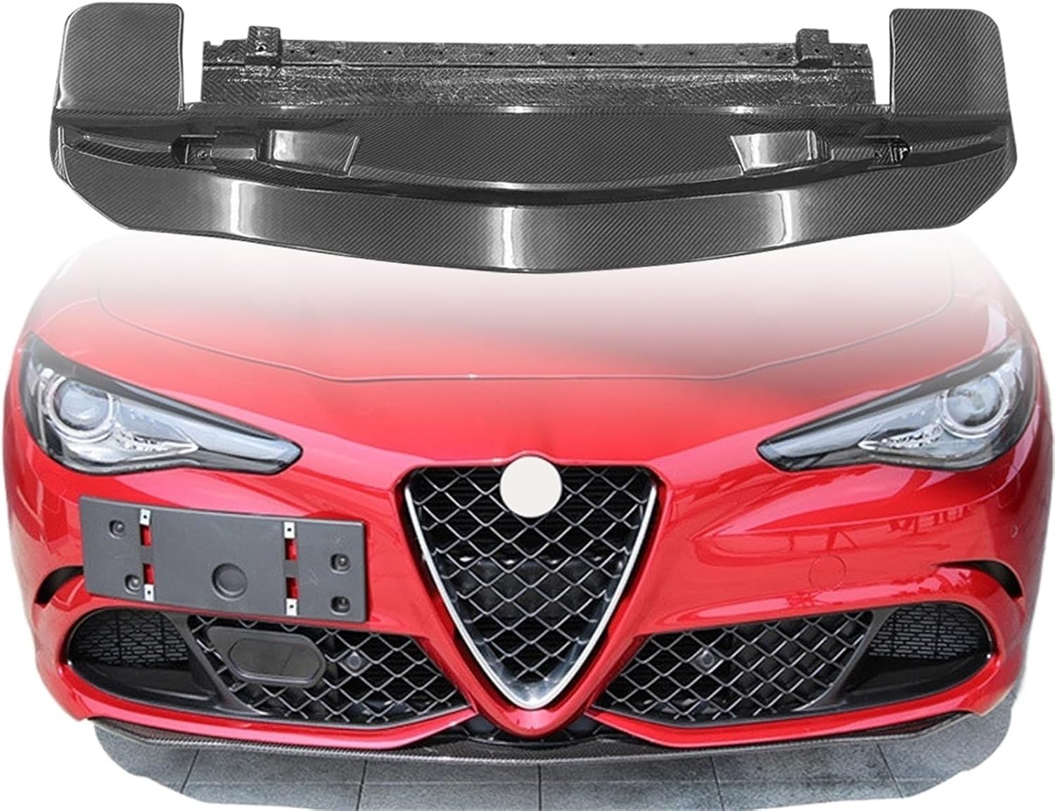 Brilliant Quality OEM Style Carbon Fiber Front Bumper Lip Diffuser Compatible for Alfa Romeo Giulia Car Accessories