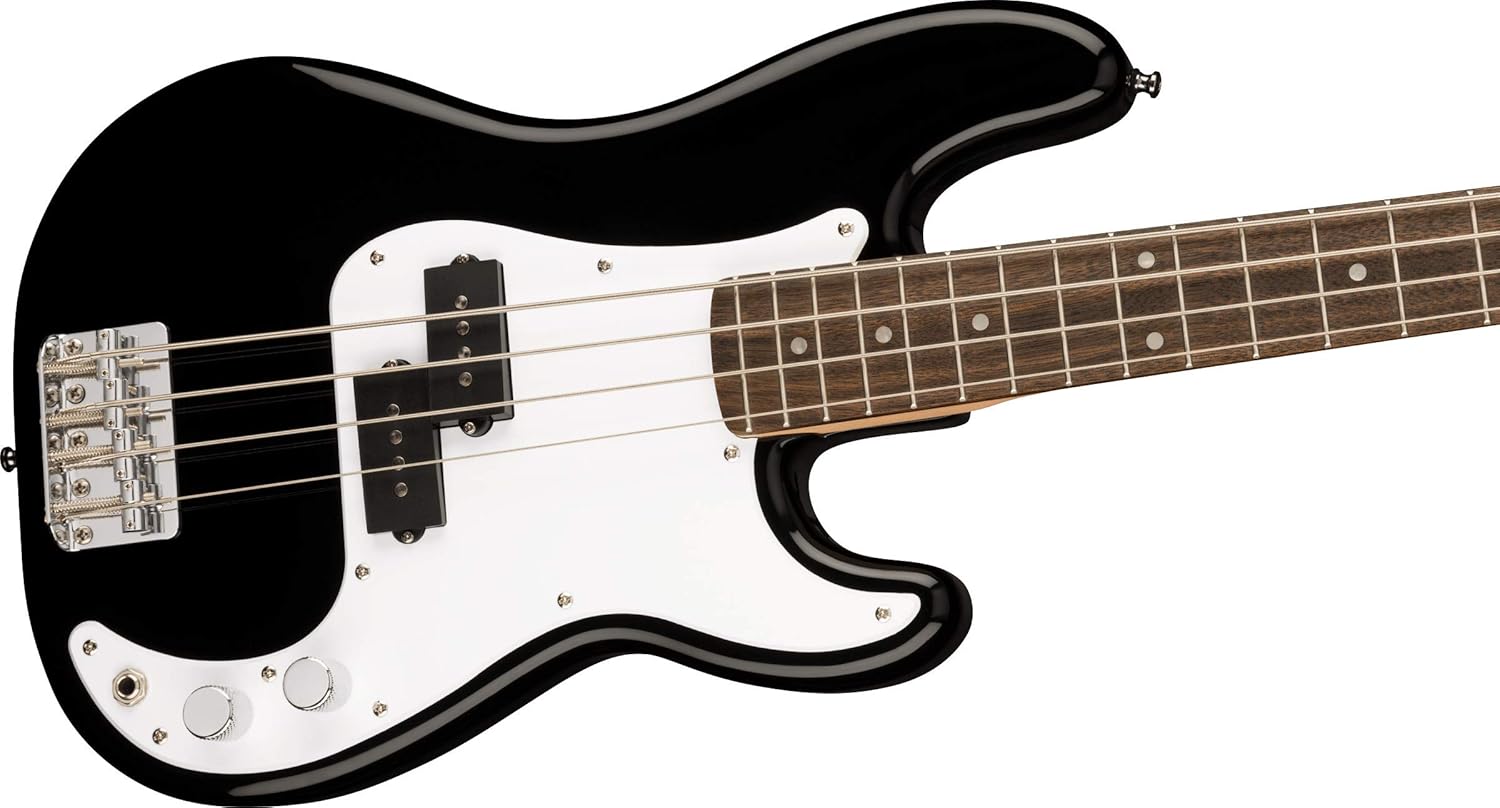Squier Mini Precision Bass, Black, Laurel Fingerboard