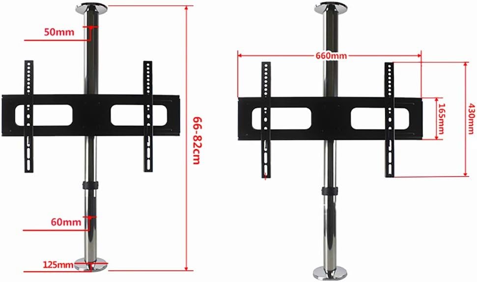 TV Stand,tv Wall Mount 32-55 inch partition Rotating Hanger, LCD TV partition Wall Bracket, Video Wall Rotating Base 360 Degree Rotating Bracket, Height Adjustable