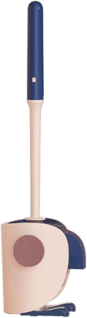 Toilet Brush Bathroom Accessories Toilet Brushes Long Handle Cleaning Brush for Toilet Household Floor Cleaning No Dead Angle Toilet Toilet Brush and Holder (Color : Yellow) (Blue)
