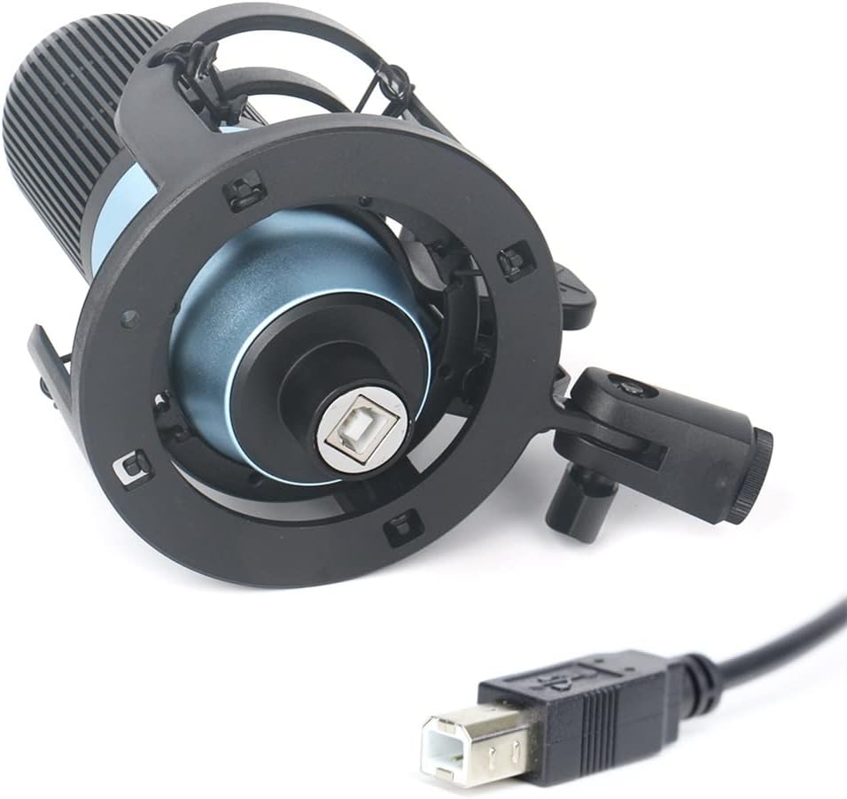 Metal Condenser Microphone Game Recording USB Microphone Computer Laptop Studio Vocal Singing Microphone with Stand