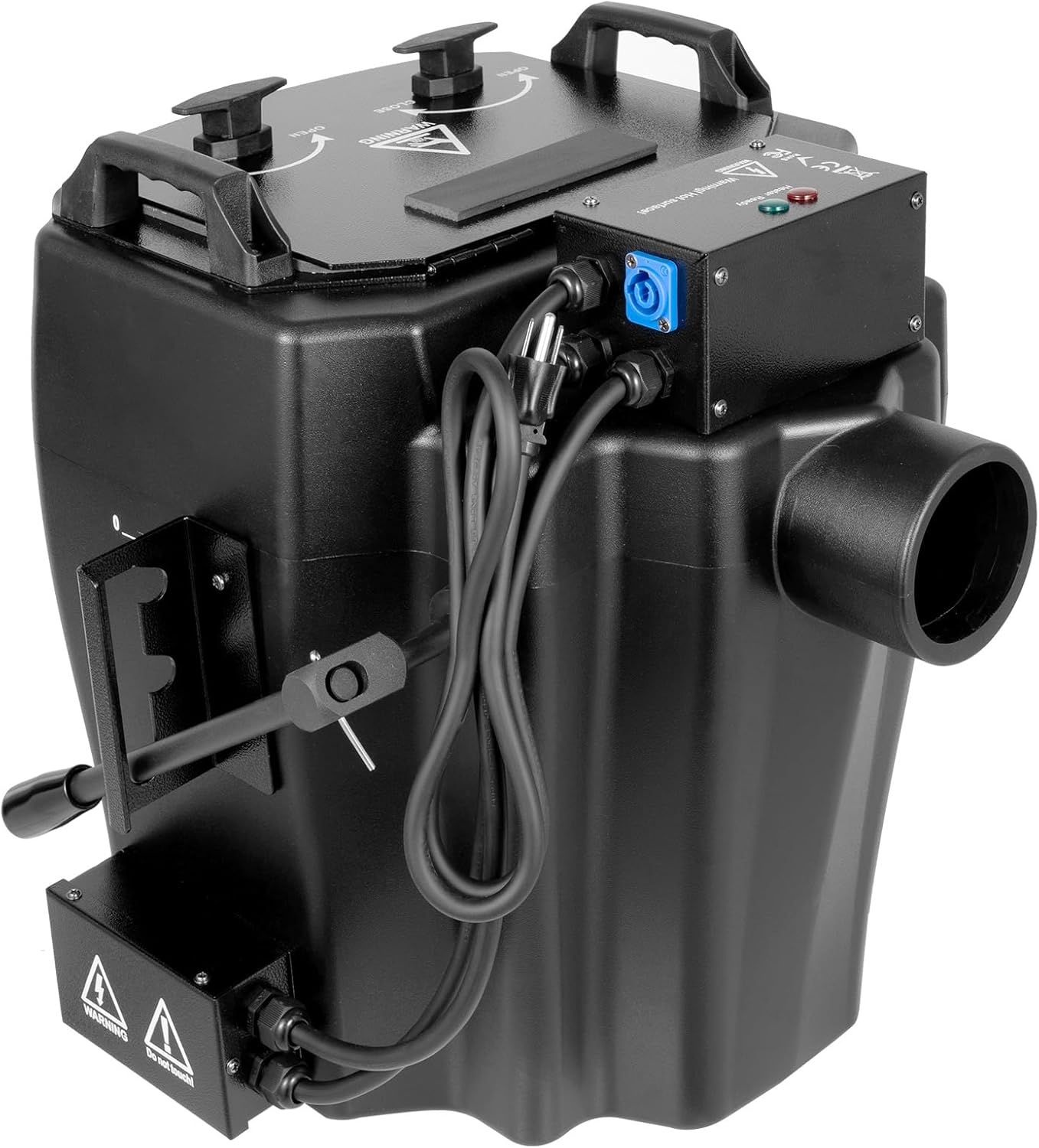 6000W Dry Ice Fog Machine Low Lying Smoke Fog Machine with Large Nozzle, 110V Professional Stage Dry Ice Machine for Wedding, DJ Performance, Bars, Black