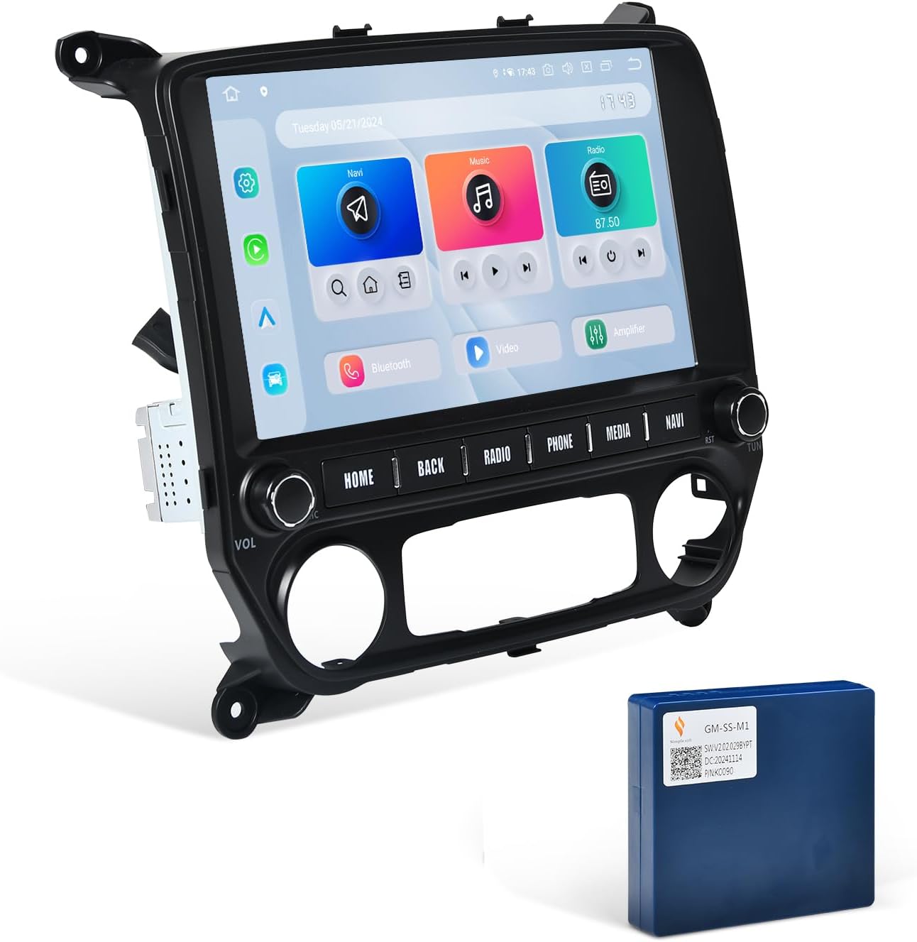 Dasaita Android 13 Car Stereo for Silverado GMC Sierra 2014-2019 with Wireless Carplay/Android Auto, 11.6