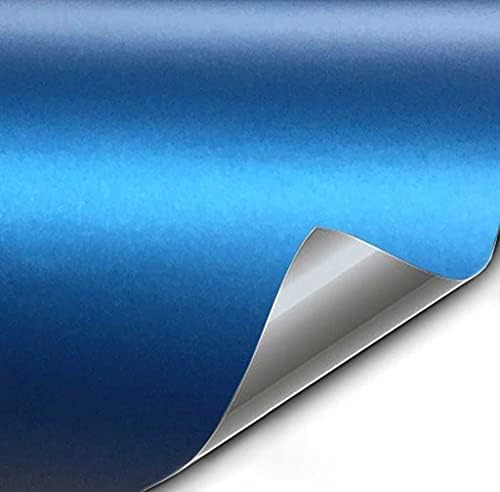 Matte Metallic Blue Car Wrap Vinyl Roll with Air Release 3mil-VViViD8 (10ft x 5ft)