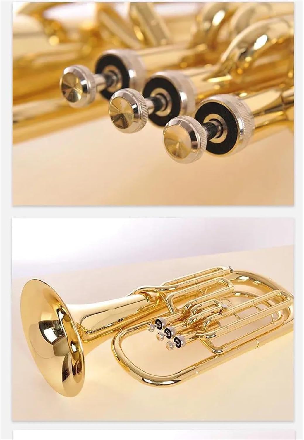 Beginner euphonium Japan Original Brass Gold-plated Baritono B-flat Tenor Three-key Euphonium Instrument Trumpet Horn