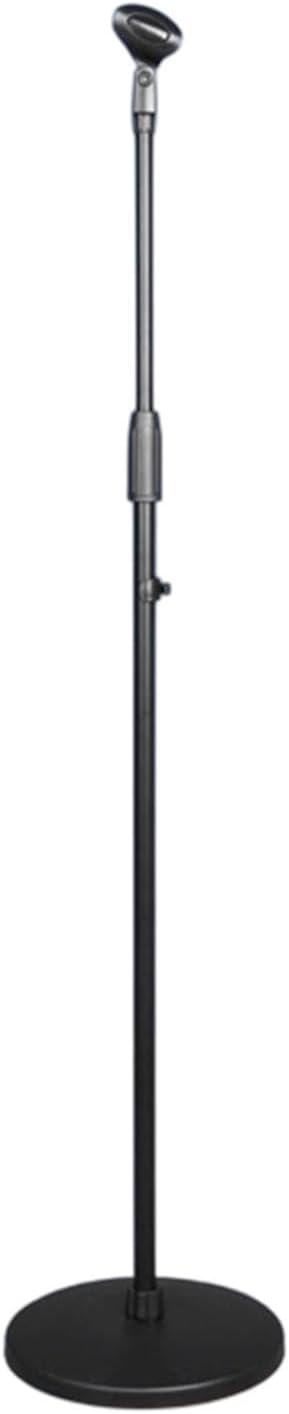 Floor Mic Stand with Weighted Round Base Adjustable Compact Accessories Stand for Singing Home