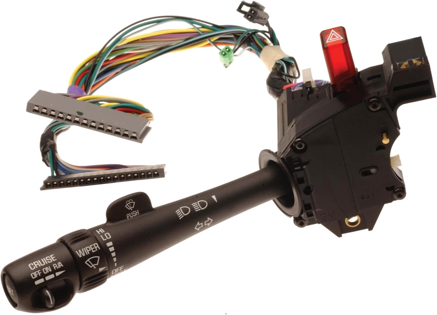 GM Genuine Parts D6254C (26100837) Turn Signal, Headlight Dimmer, Windshield Wiper and Washer Switch with Lever