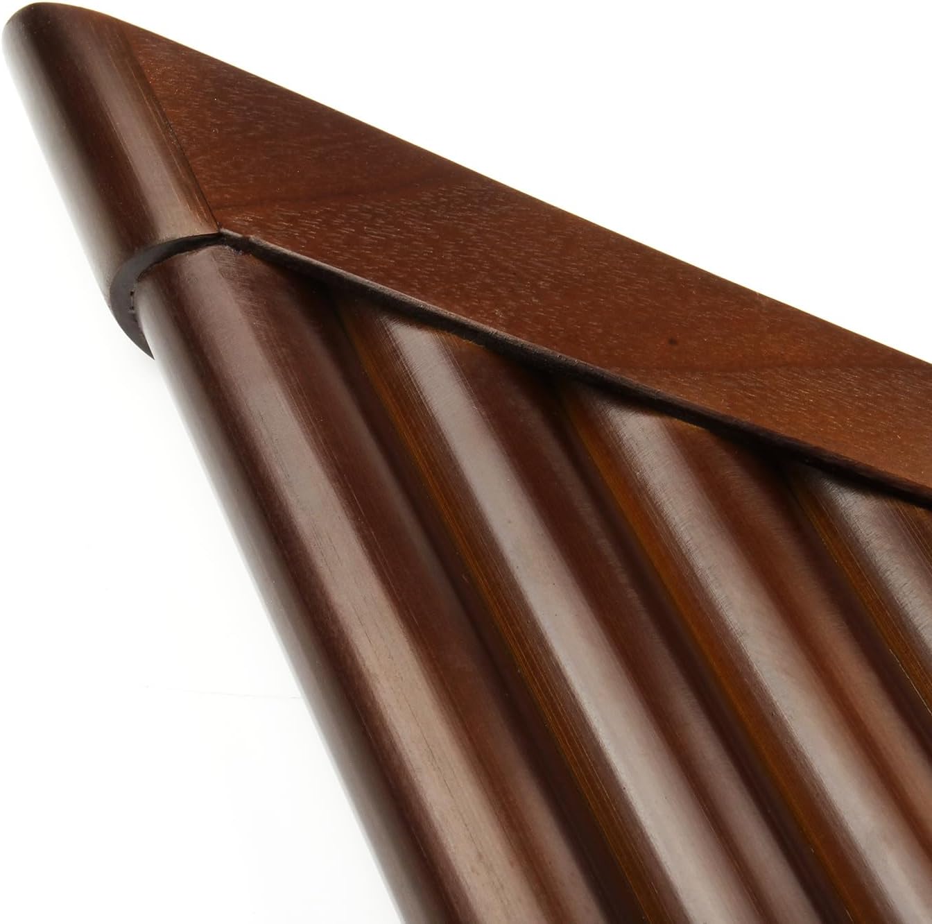 22 Pipes C Key Pan Flute Chinese Traditional Musical Instrument Brown Pan Pipes Easy to Learn (with PU bag)