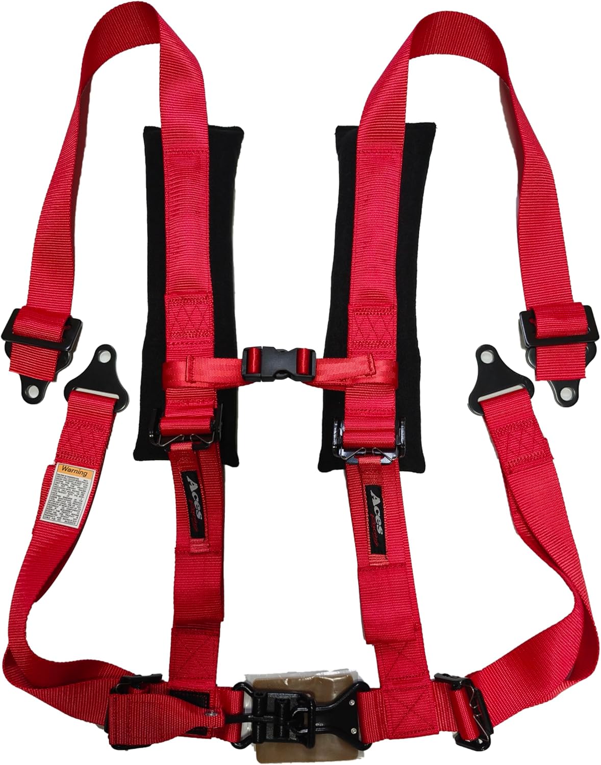 AAAA Aces Racing 4 Point Harness H Style 2 Inch Padding Latch and link style