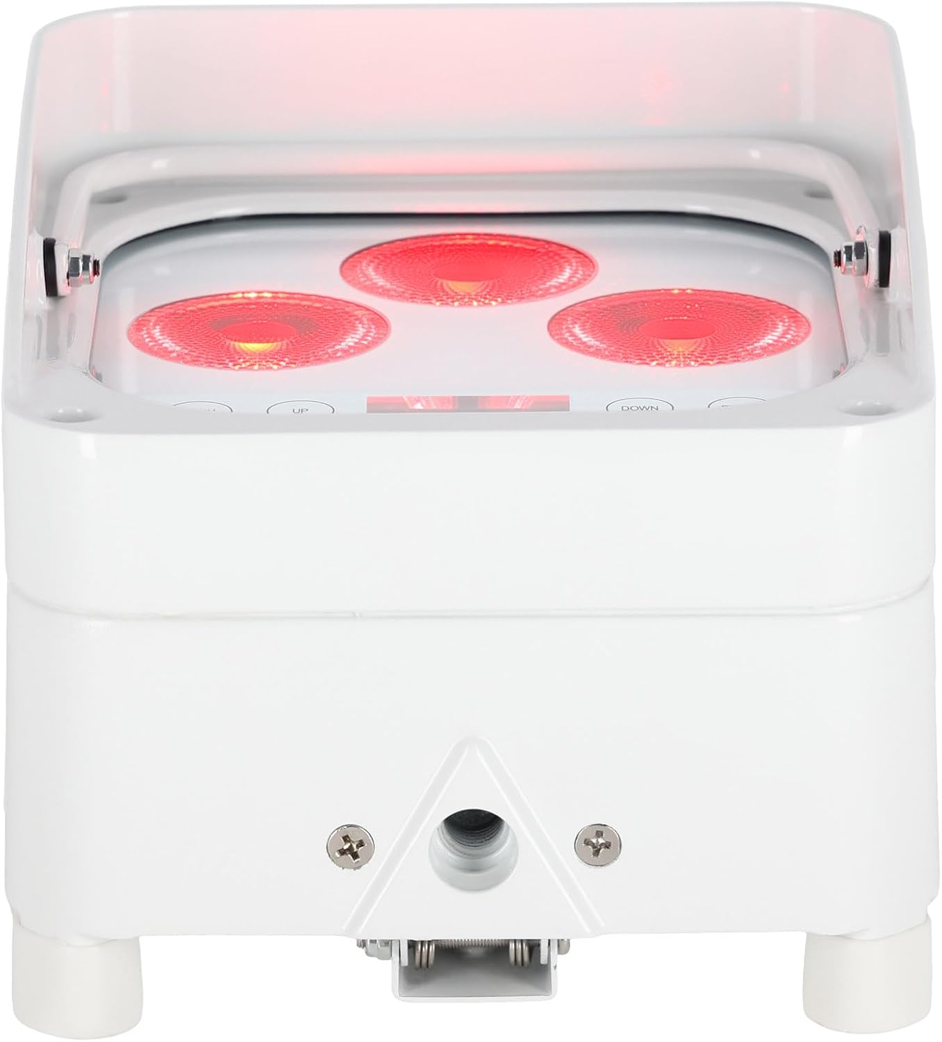 Rockville Wet PAR 50 White 25W Waterproof Battery DJ Light, RGBWA+UV LEDs, Wireless DMX, RF Remote, Long Battery Life, for Outdoor Events and DJs