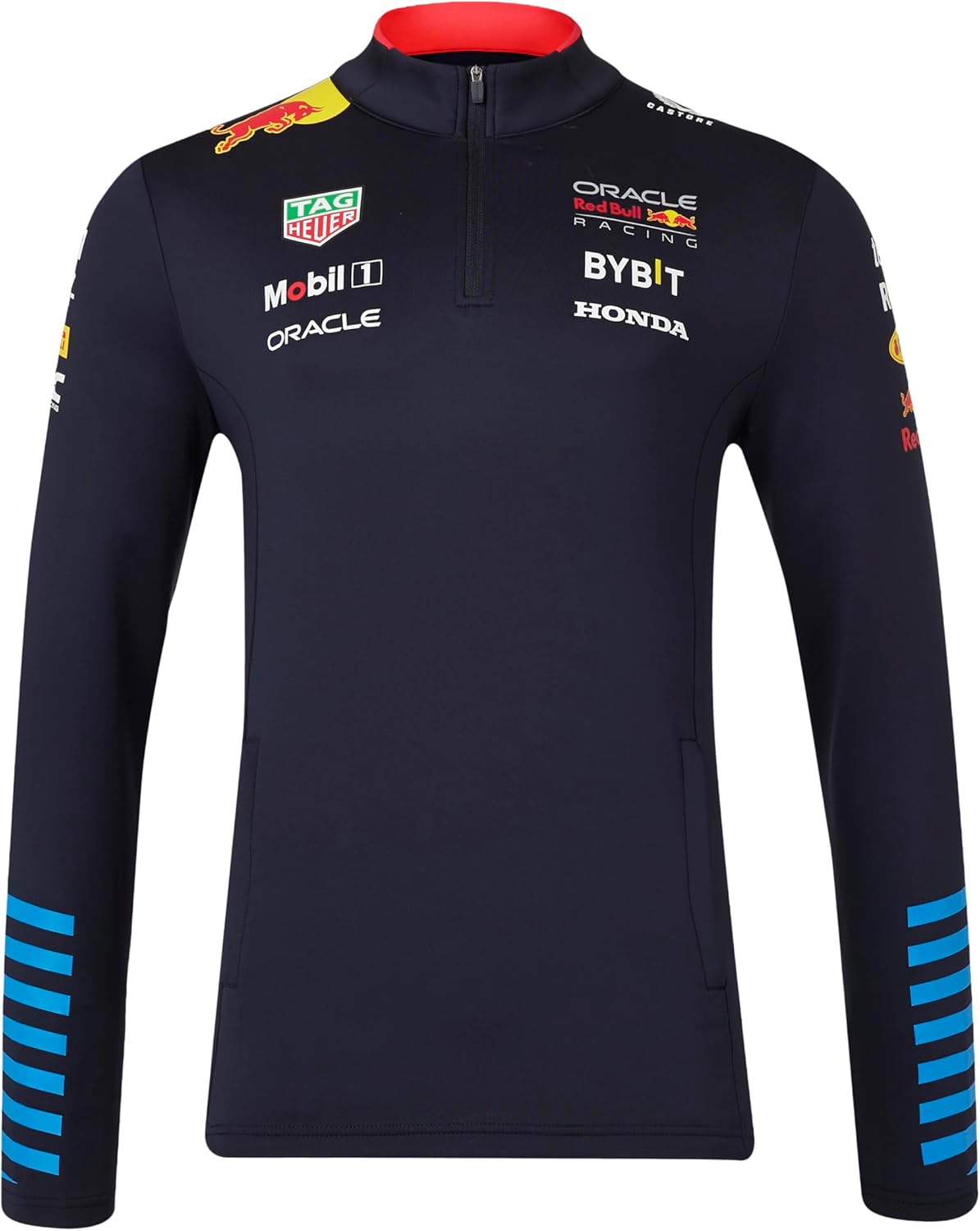 Castore Red Bull Racing F1 Team1/4 Zip Midlayer 2024 Navy, Blue