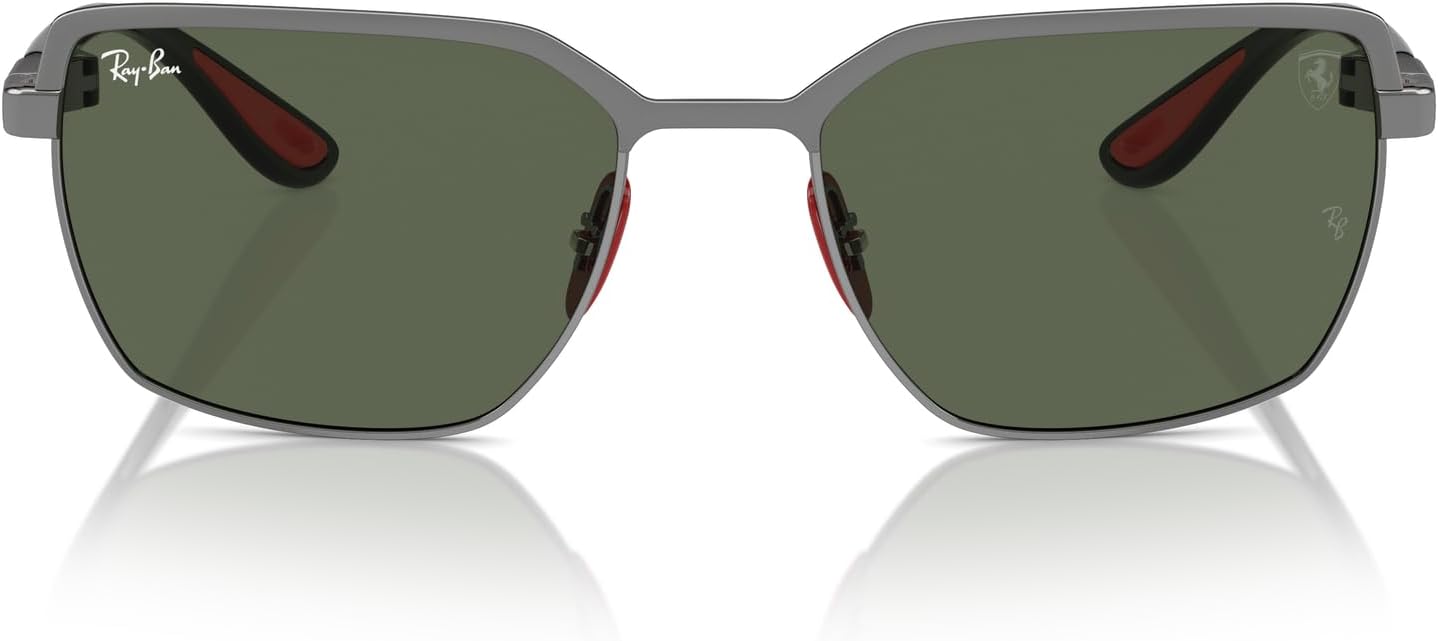 Ray-Ban Unisex Rb3743m Scuderia Ferrari Collection Square Sunglasses