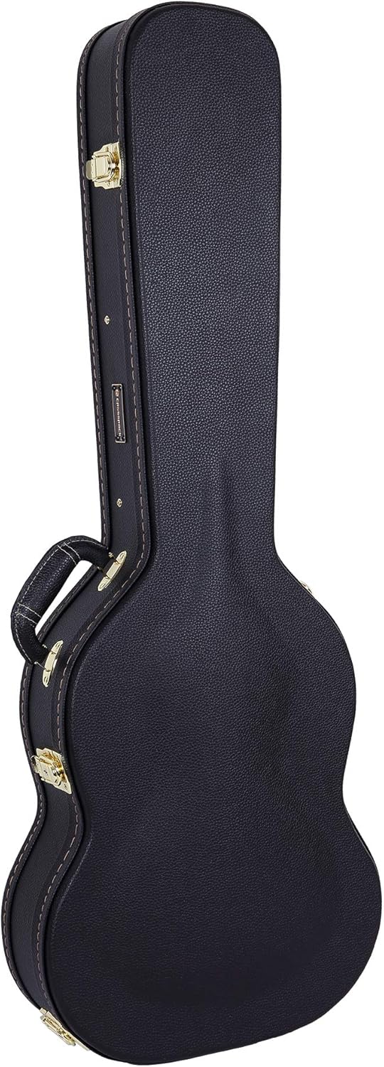 Crossrock Hardshell Arch Top wood case fits SG Electric Guitars-Black(CRW600SGBK)