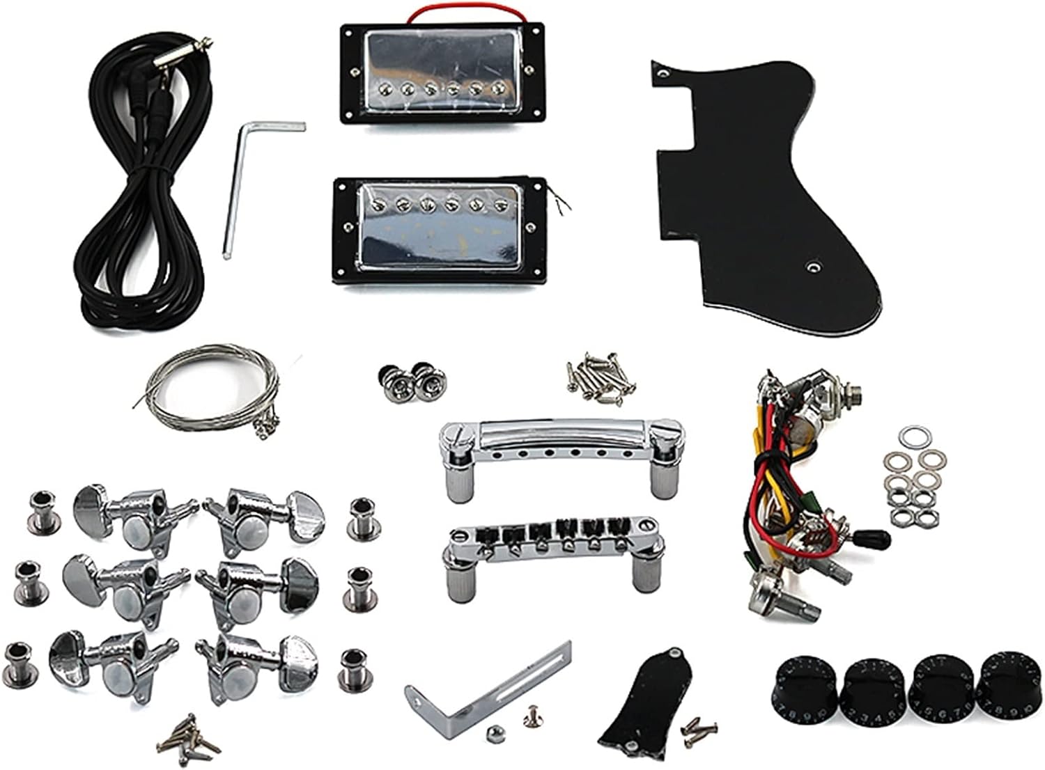 Electric Guitar DIY Combination Kit Assembling A Full Set of Production Accessories for Beginners DIY Guitar Kit