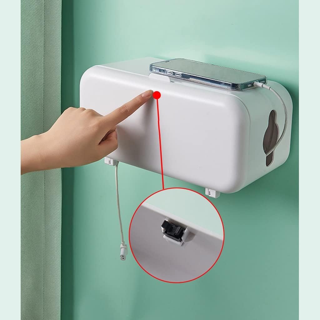 Multi-Function Storage Rack Router Storage Box Cable Power Plug Wire Storage Boxes Wall Mount Floating Shelf (Color : A)